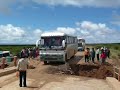passage d'un pont effondre - bolivie
