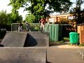 Pete tries to 360 the spine