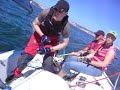 F�rsta spinnakers�ttning med Beneteau 25