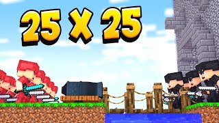 25 VS 25! ОТВЕТНЫЙ УДАР КОРОЛЯ! Minecraft