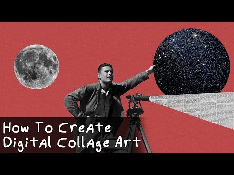 video-linktoworks-How To Create Digital Collage Art || Photoshop Tutorial ...