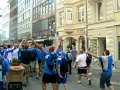 Grasshoppers - Lech - przemarsz przez St. Gallen