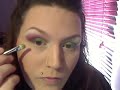 green + burgundy makeup tutorial
