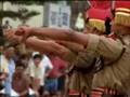 Michael Palin at the India-Pakistan border ceremony - BBC