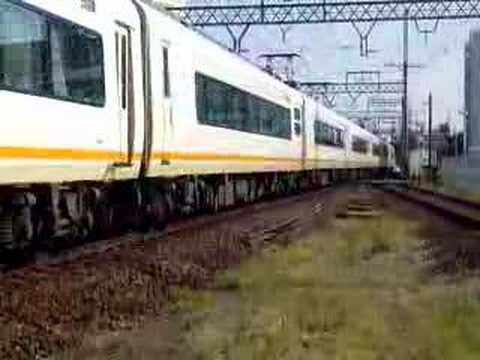 【日本の車窓から】近畿日本鉄道　江戸橋駅　アーバンライナーplus　通過　