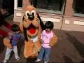 Anisha and Akhil meeting Mickey Mouse