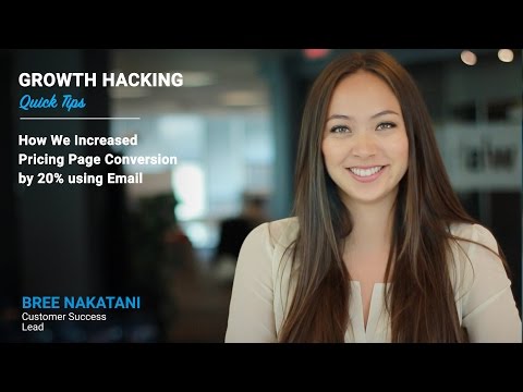 Watch 'How We Increased Pricing Page Conversion by 20% using Email'