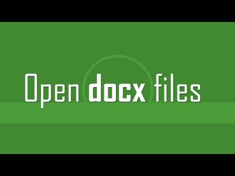how to open docx files