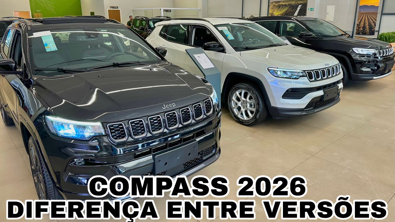 JEEP COMPASS 2026 | DIFERENÇAS ENTRE VERSÕES E PREÇOS ATUALIZADOS!!