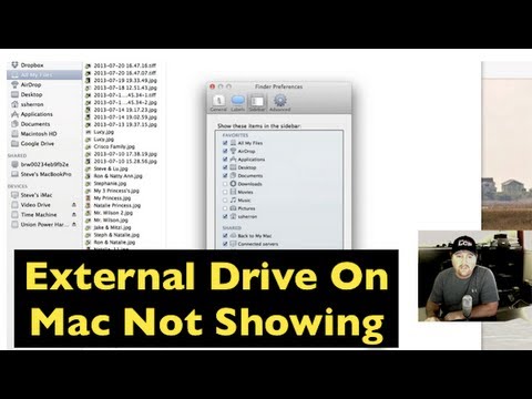 how to discover external hard drive on mac