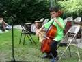 Cody plays cello at CUMEP