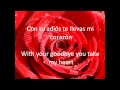 My english/spanish lyrics to Selena's Como La Flor. (All rights belong to their rightful owners. I don't own anything)