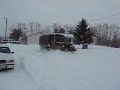 Pushing some deep snow with the deuce