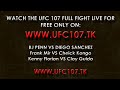 WATCH BJ PENN VS DIEGO SANCHEZ FIGHT LIVE STREAM