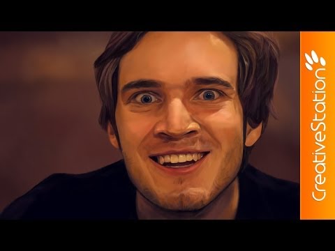 Pewdiepie (Felix Kjellberg) - Speed painting ( #Paint tool SAI ) | CreativeStation