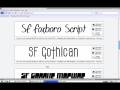 videos de Import fonts downloaded from the Internet into other programs.