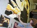SELF PORTRAIT, 7ft by 5ft , Nathan Wyburn