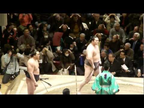 20120119 大相撲初場所 12日目 白鵬vs日馬富士