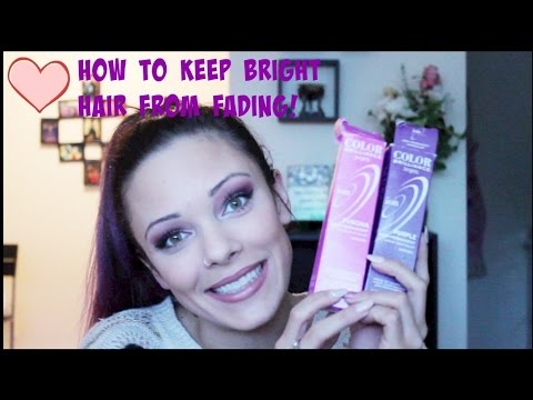 how to keep purple hair from fading