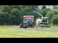 Gras häckseln Claas Jaguar 960 Fendt 936 Vario Bergmann Tridem (HD)