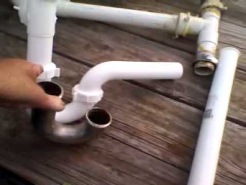 how to change pvc pipe under sink