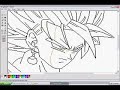 Dibujando a Gokuh con el Paint