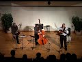 aaron miller faculty jazz bass recital. brent jensen sax, jamie findlay gtr, aaron miller bass. arr. miller