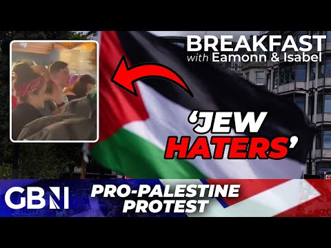 UK: PRO-HAMAS terror supporters try to frighten and  intimidate people going to see a performance of “Fiddler on the Roof” – a musical about Jews fleeing Russia