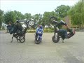 Scooter stunt in Moletai