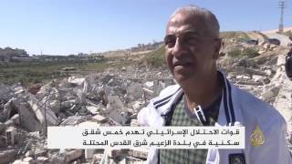 الاحتلال يهدم خمسة منازل شرقي القدس الاحتلال يهدم خمسة منازل شرقي القدس