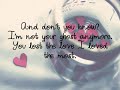 Jar of Hearts-Christina Perri with Lyrics
