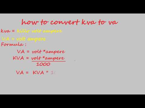 how to calculate kva