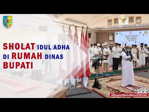 Terapkan Protokol Kesehatan, Bupati Batu Bara Lakukan Sholat Ied di Rumah Dinas Bupati