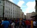 greek and spanish fans in saltzburg
