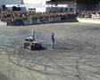Stuntman Terry Grant in a donut show