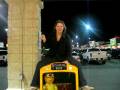 me riding a bus