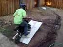 Dumbass-crashing-on-