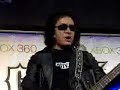 Gene Simmons rocking out at the Guitar Hero championships