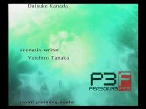 Persona 3 FES: New Days New Dorms, The End, Credits