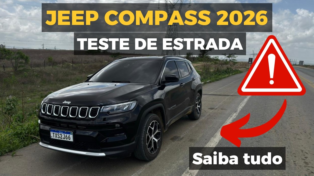 JEEP COMPASS 2026 TESTE DE ESTRADA - Viajamos 300 km com o compass SUPERSTIMADO?