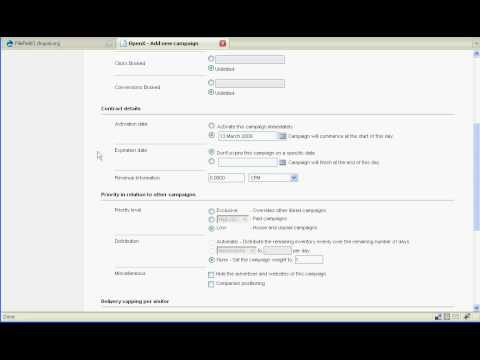 0 Utilizacion de OpenX parte II