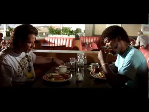 pulp fiction - The first and final scenes of Pulp Fiction cross over both in time and tone. Inspired by a chronological version of the film, I decided to edit this scene in...