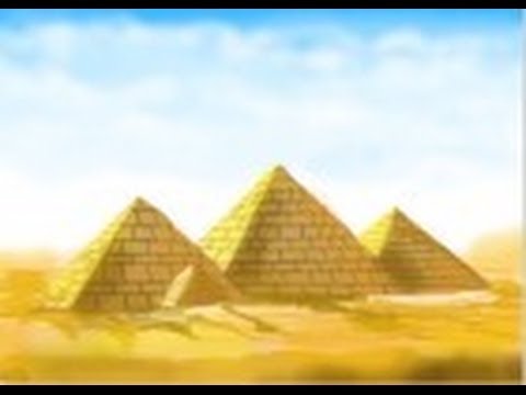how to draw egyptian pyramids