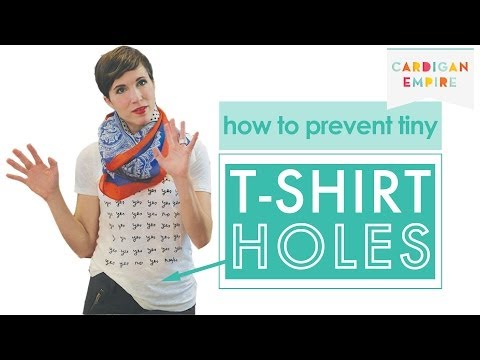 how to patch hole in t shirt