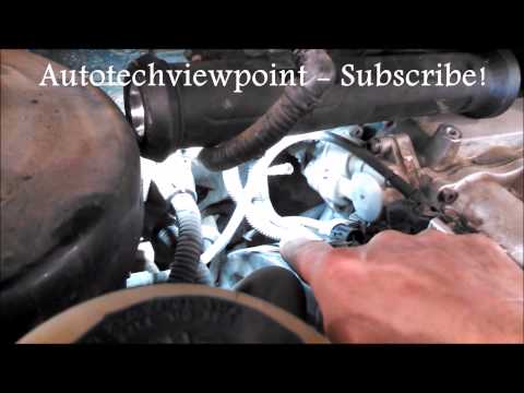 Timing belt replacement water pump  2005 Kia Sedona 3.5L V6 PART 1 Remove Replace