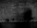 chalk words on urban megalith.