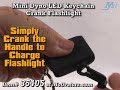 Mini Dyno LED Crank Flashlight Keychain