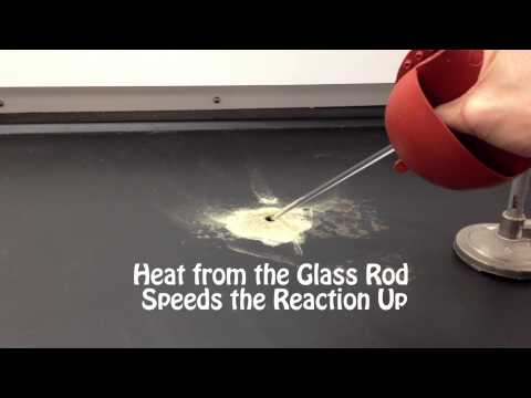 how to react iron with sulphur