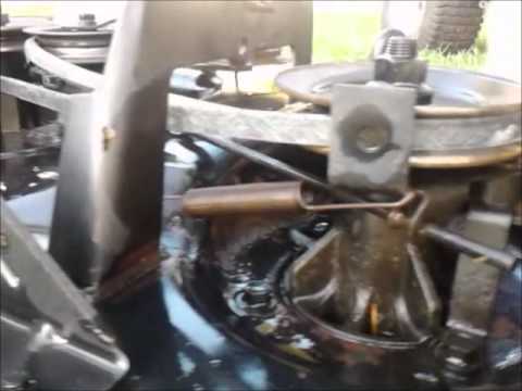 how to replace the belt on a craftsman lt1000