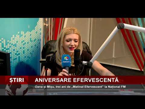 Oana și Mișu, trei ani de „Matinal Efervescent”, la Național FM